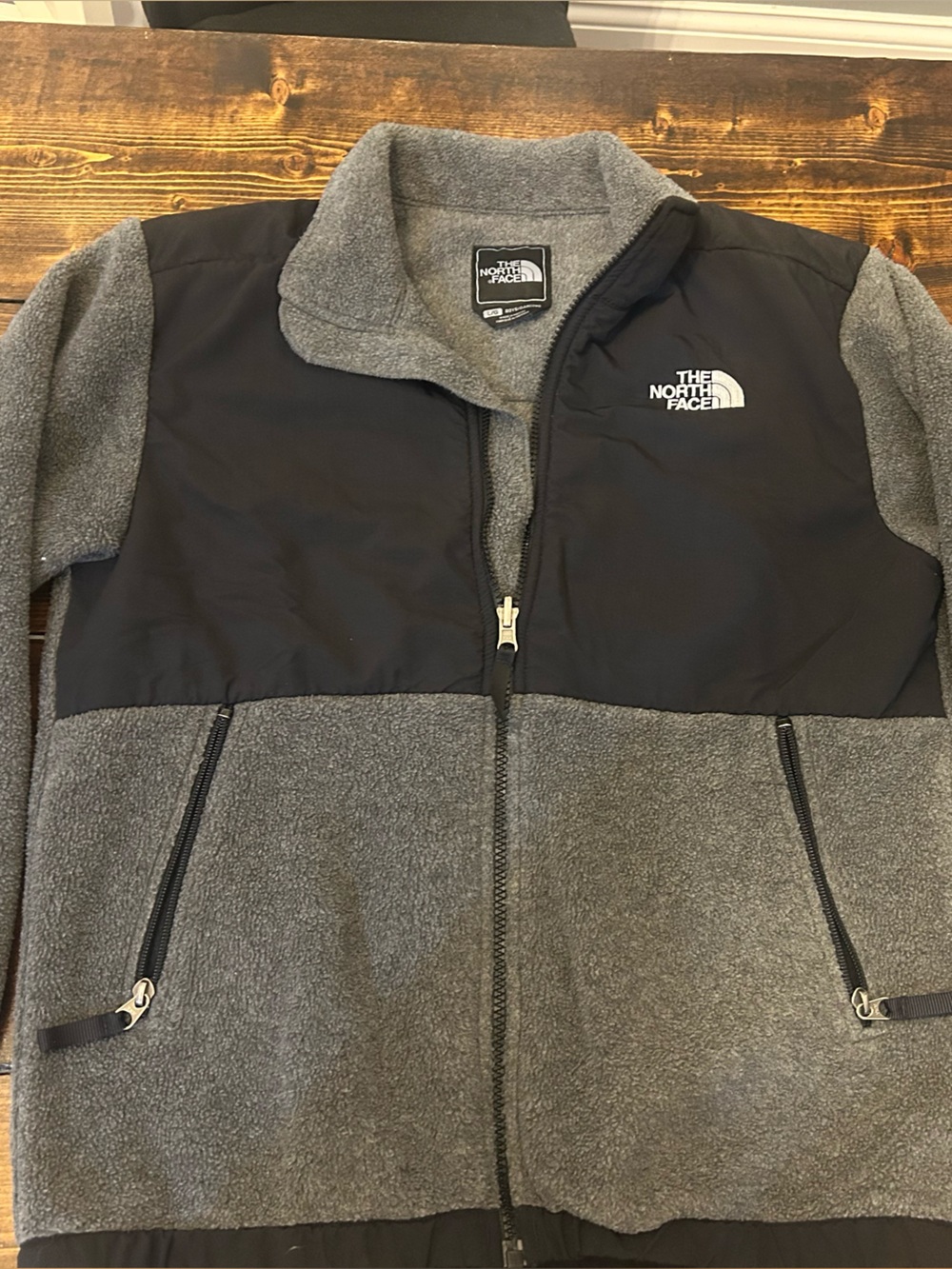 The North Face Boys' Two-Tone Gray Fleece Jacket